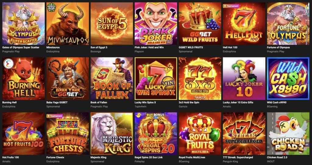 GGBet Casino Lošimo automatai