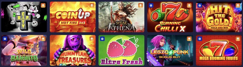 LEGZO Casino žaidimų