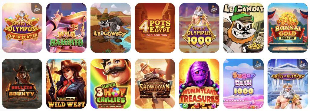 Monro Casino žaidimai