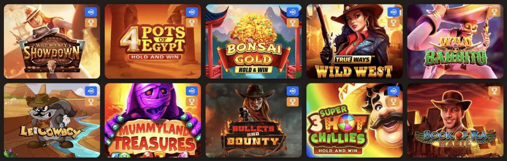 SOL Casino žaidimai
